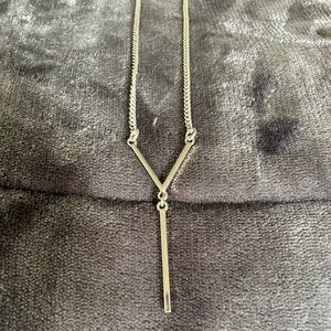 Long Silver necklace
